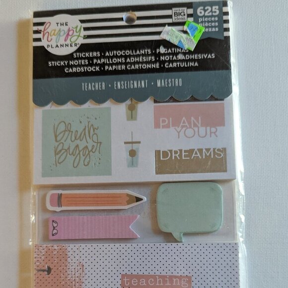 NWT Back to School Teacher 625pcs Happy Planner Sticker Multi Pack Stickers NEW - Picture 1 of 5